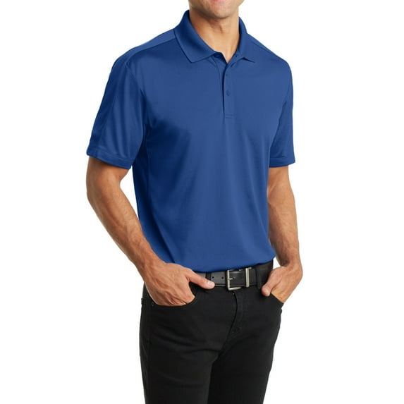 Mafoose Men's Diamond Jacquard Polo T-shirt True Blue 2X-Large