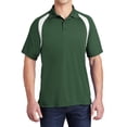 thumbnail image 1 of Mafoose Men's Dry Zone Colorblock Raglan Polo Shirt Forest Green/ White Medium, 1 of 5