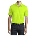 thumbnail image 1 of Mafoose Men's Dry Zone Short Sleeve UV Micro-Mesh Polo Shirt Safety Yellow L, 1 of 4