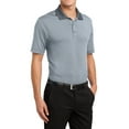 thumbnail image 1 of Mafoose Men's Fine Stripe Performance Polo White/ Shadow Grey 2X-Large, 1 of 5