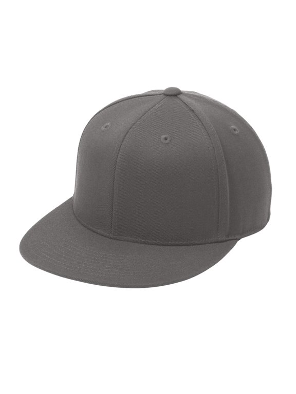 Men's Flexfit 210 Flat Bill Cap Grey Large/X-Large