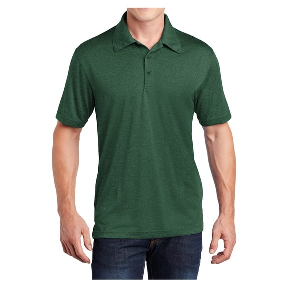 Mafoose Men's Heather Contender Polo Forest Green Heather 4X-Large