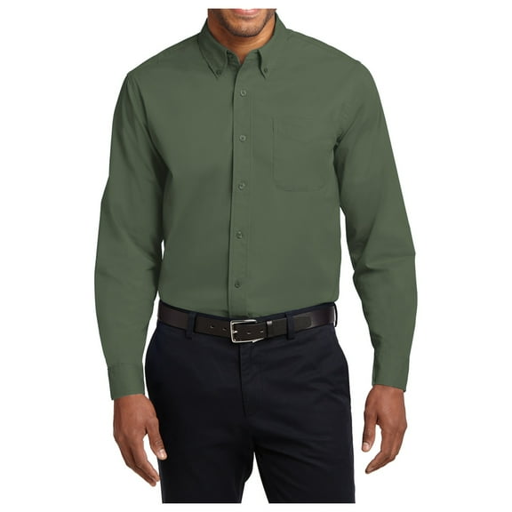 Mafoose Men's Long Sleeve Easy Care Shirt Clover Green 3XL