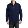 thumbnail image 1 of Mafoose Men's Long Sleeve Value Fleece 1/4-Zip Pullover True Navy Small, 1 of 5