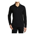 thumbnail image 1 of Mafoose Men's Moisture-Wicking Dry Zone UV Micro-Mesh Long Sleeve Pique Polo Shirt Deep Black XS, 1 of 4