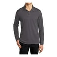 thumbnail image 1 of Mafoose Men's Moisture-Wicking Dry Zone UV Micro-Mesh Long Sleeve Pique Polo Shirt Graphite 3XL, 1 of 4