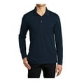 thumbnail image 1 of Mafoose Men's Moisture-Wicking Dry Zone UV Micro-Mesh Long Sleeve Pique Polo Shirt River Blue Navy M, 1 of 4
