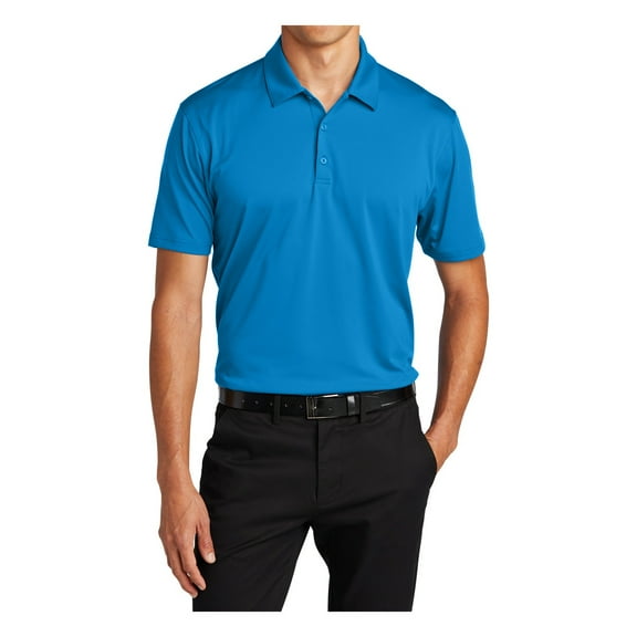 Mafoose Men's Moisture-Wicking Performance Staff Short Sleeve Polo Shirt Brilliant Blue XS