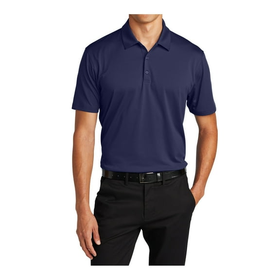 Mafoose Men's Moisture-Wicking Performance Staff Short Sleeve Polo Shirt True Navy S