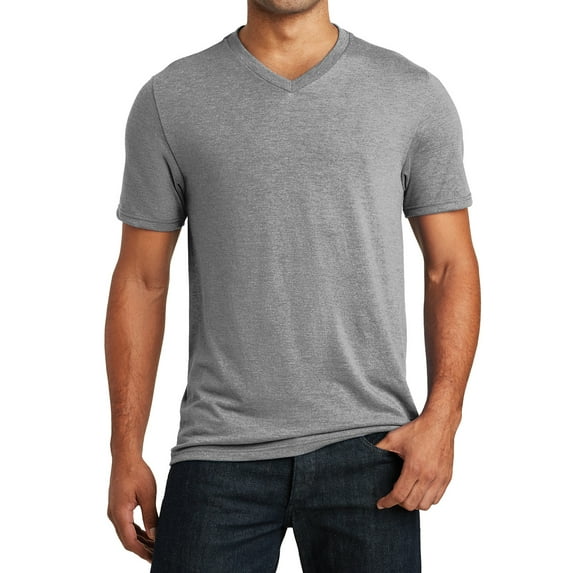 Mafoose Men's Perfect Tri V-Neck Tee Grey Frost 4X-Large