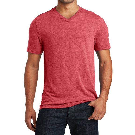 Mafoose Men's Perfect Tri V-Neck Tee Red Frost Small