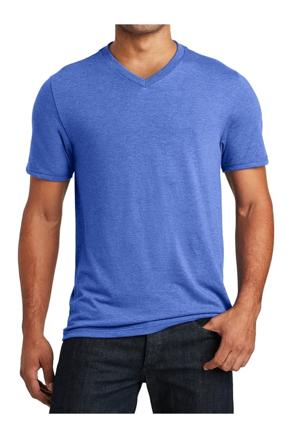 Men's Perfect Tri V-Neck Tee Royal Frost X-Large