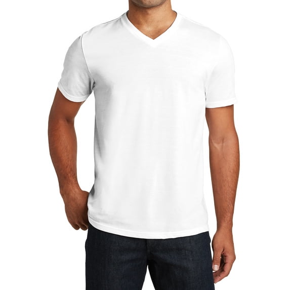 Mafoose Men's Perfect Tri V-Neck Tee White 4X-Large
