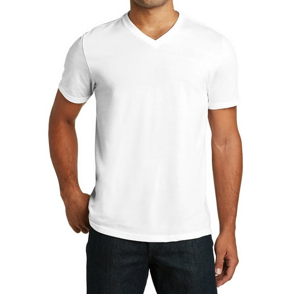 Mafoose Men's Perfect Tri V-Neck Tee White Large