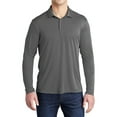 thumbnail image 1 of Mafoose Men's Posi-UV Pro Long Sleeve Polo Shirt Dark Smoke Grey Small, 1 of 5