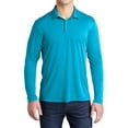 thumbnail image 1 of Mafoose Men's Posi-UV Pro Long Sleeve Polo Shirt Sapphire Small, 1 of 5
