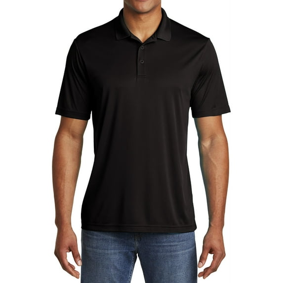 Mafoose Men's PosiCharge Competitor Polo T-Shirt Black Medium