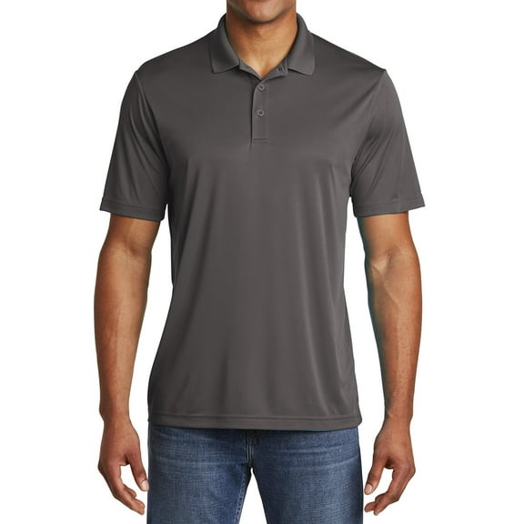 Mafoose Men's PosiCharge Competitor Polo T-Shirt Iron Grey X-Large