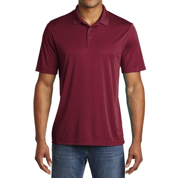 Mafoose Men's PosiCharge Competitor Polo T-Shirt Maroon Large