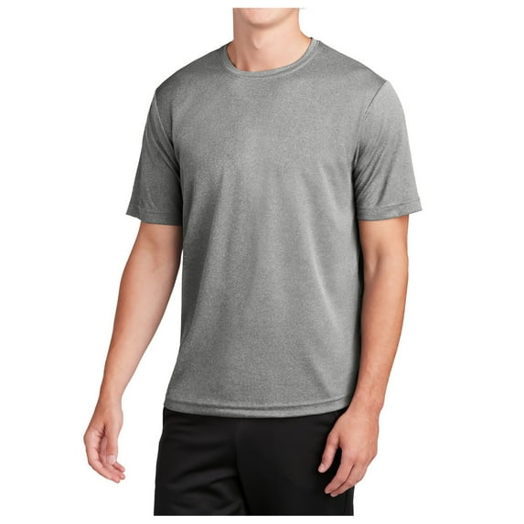 Mafoose Men's RacerMesh Short Sleeve Tee Grey Heather Medium