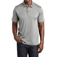 thumbnail image 1 of Mafoose Men's Short Sleeve Endeavor Polo T-Shirt Light Grey Heather 4X-Large, 1 of 5