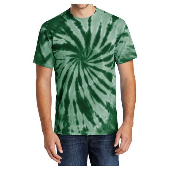 Mafoose Men's Short Sleeve Tie-Dye Male Cotton T-Shirts Forest Green M
