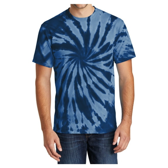 Mafoose Men's Short Sleeve Tie-Dye Male Cotton T-Shirts Navy 3XL