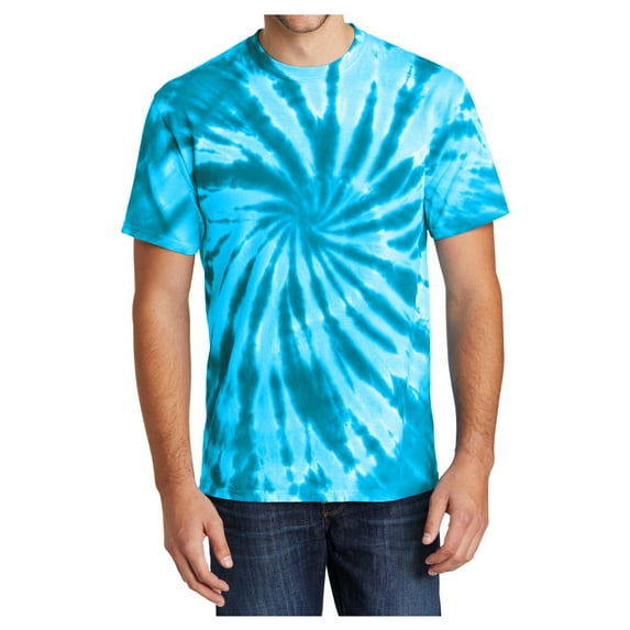 Mafoose Men's Short Sleeve Tie-Dye Male Cotton T-Shirts Turquoise L