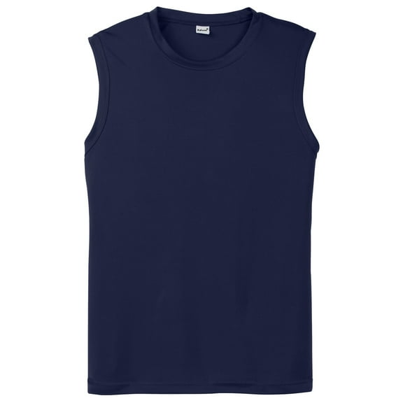 Mafoose Men's Sleeveless PosiCharge Competitor Tee Shirt True Navy XS