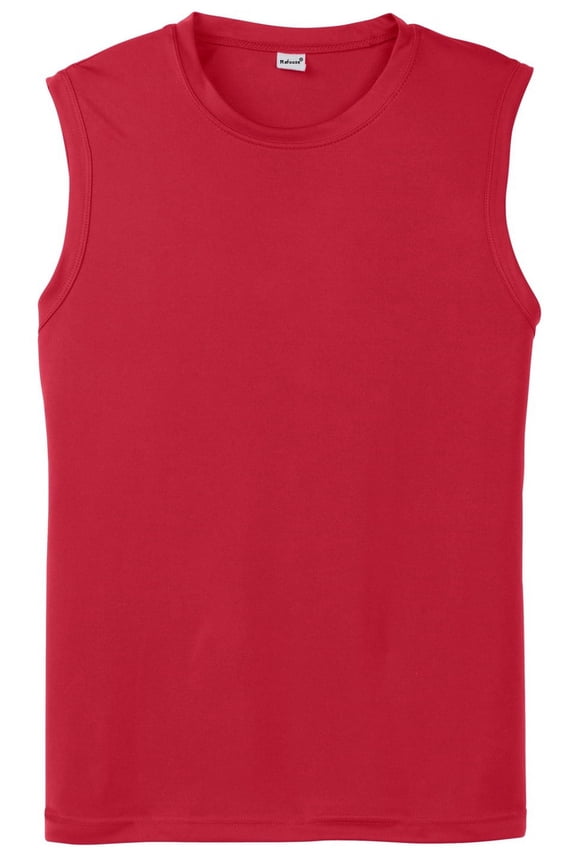 Men's Sleeveless PosiCharge Competitor Tee Shirt True Red XL