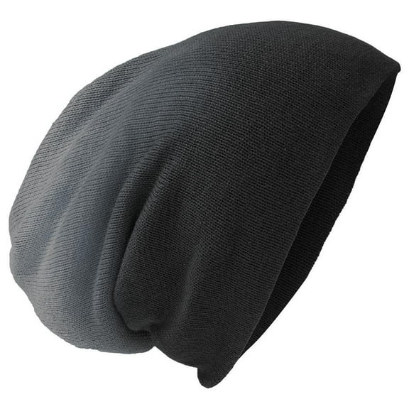 Mafoose Men's Slouch Beanie Black Dip Dye