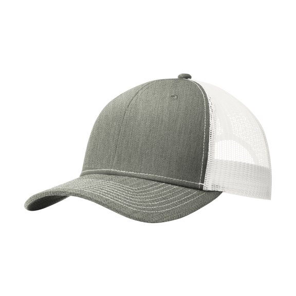 Mafoose Men's Snapback Male Trucker Cap Heather Grey/ White