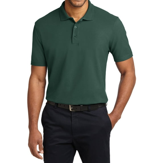 Mafoose Men's Stain-Release Polo Shirt Dark Green 4X-Large