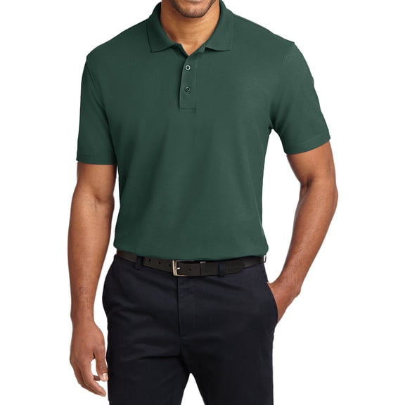 Mafoose Men's Stain-Release Polo Shirt Dark Green 6X-Large