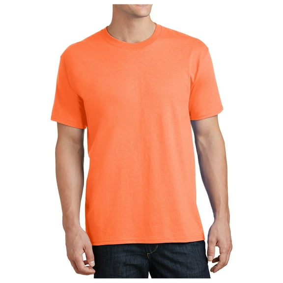 Mafoose Men's Tall Core Cotton Short Sleeve Classic Silhouette T-Shirt Neon Orange XLT