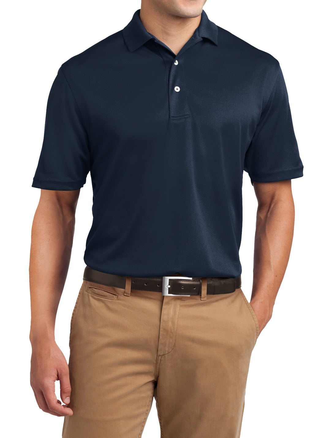 Mafoose Men's Tall Dri-Mesh Polo Black Large Tall