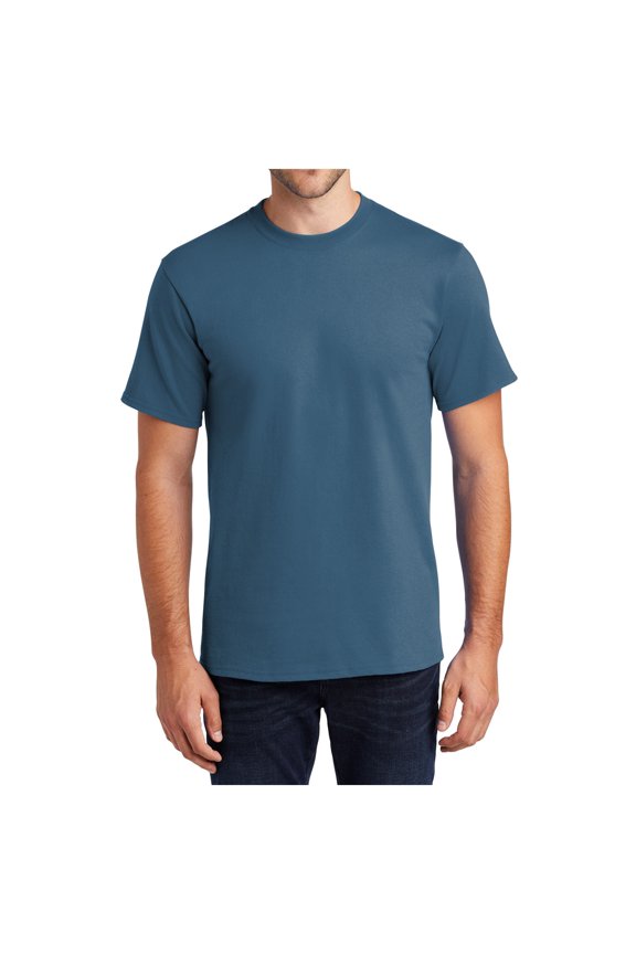 Men's Tall Essential Lightweight Soft Short Sleeve T-Shirt Colonial Blue PC61T LT