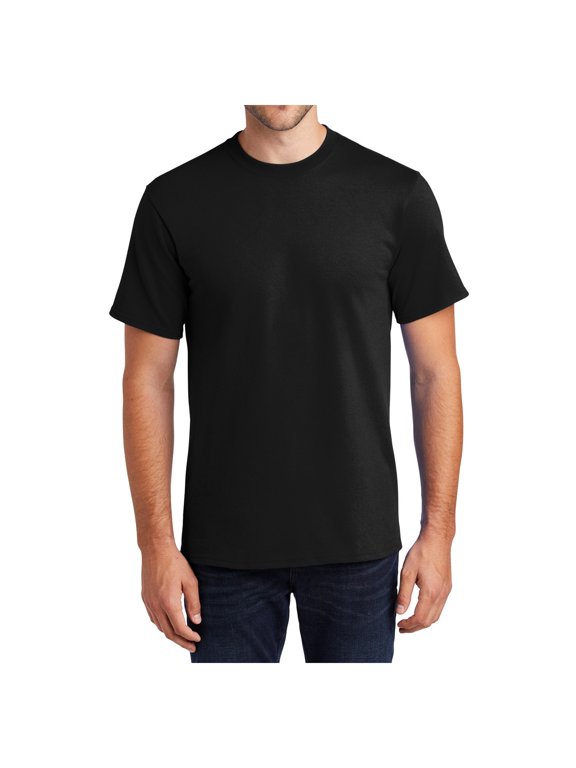 Men's Tall Essential Lightweight Soft Short Sleeve T-Shirt Jet Black PC61T LT