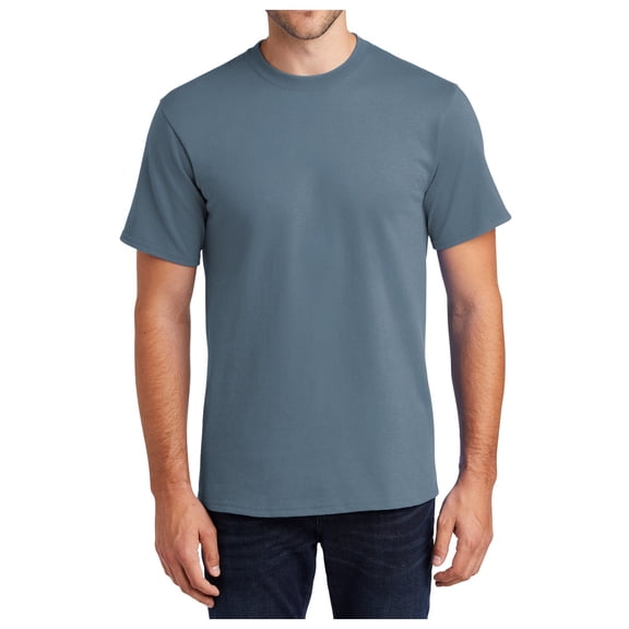 Mafoose Men's Tall Essential Lightweight Soft Short Sleeve T-Shirt Stonewashed Blue PC61T LT