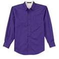 thumbnail image 1 of Mafoose Men's Tall Long Sleeve Easy Care Shirt Purple Large Tall, 1 of 3