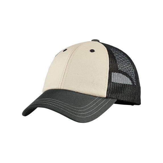 Mafoose Men's Tri-Tone Mesh Back Cap Sandstone/ Charcoal/ Black OSFA