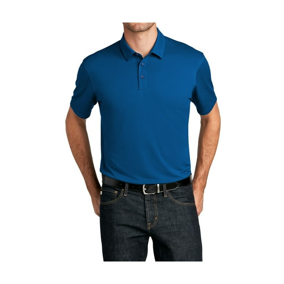 Mafoose Men's UV Choice Pique Moisture Wicking Short Sleeve Polo Shirt True Blue XL