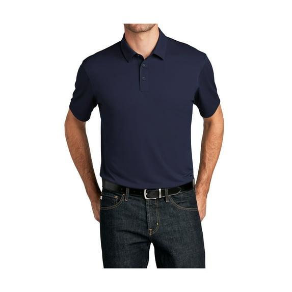 Mafoose Men's UV Choice Pique Moisture Wicking Short Sleeve Polo Shirt True Navy XS