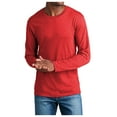 thumbnail image 1 of Mafoose Men's Ultra Soft Long Sleeve Fan Favorite Blend T-Shirt Bright Red Heather X-Large, 1 of 4