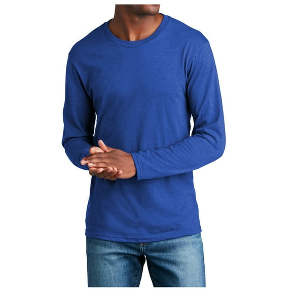 Mafoose Men's Ultra Soft Long Sleeve Fan Favorite Blend T-Shirt True Royal Heather Small