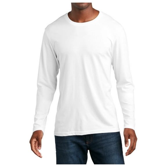 Mafoose Men's Ultra Soft Long Sleeve Fan Favorite Blend T-Shirt White Medium