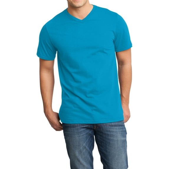 Mafoose Men's Young Very Important V-Neck Tee Light Turquoise X-Small