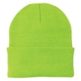 thumbnail image 1 of Mafoose Mens 3-Inch Fold Acrylic Male Knit Cap Neon Green, 1 of 2