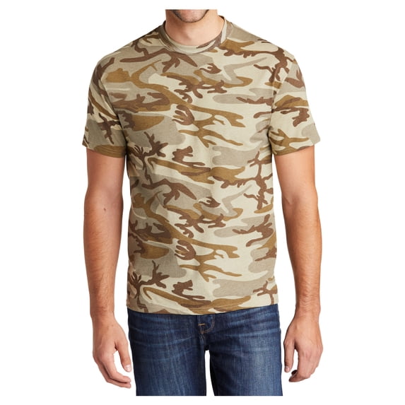 Mafoose Mens 5.4-oz 100% Cotton Tee Shirt Desert Camo Small