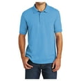 thumbnail image 1 of Mafoose Mens Core Blend Jersey Knit Male Polo Aquatic Blue L, 1 of 6